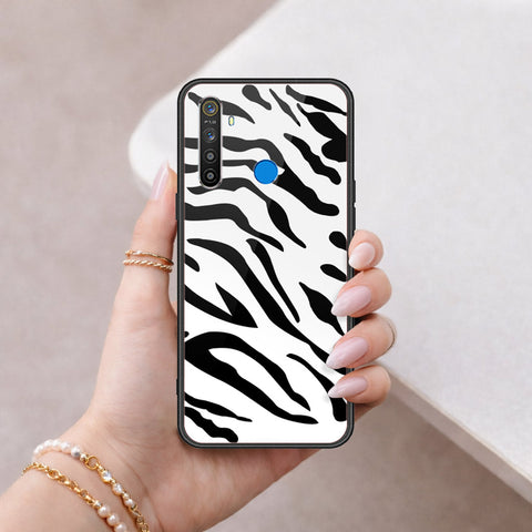 Realme 5 Cover - Vanilla Dream Series - HQ Ultra Shine Premium Infinity Glass Soft Silicon Borders Case