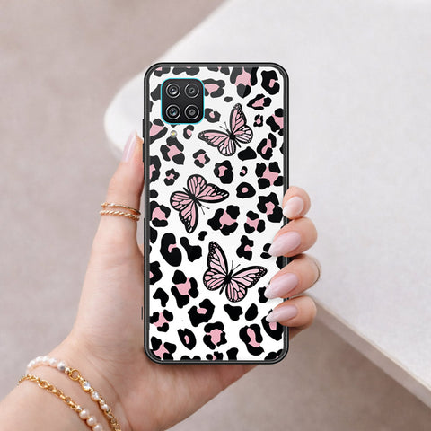 Samsung Galaxy A12 Cover - Vanilla Dream Series - HQ Ultra Shine Premium Infinity Glass Soft Silicon Borders Case