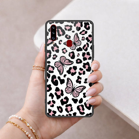 Samsung Galaxy A20s Cover - Vanilla Dream Series - HQ Ultra Shine Premium Infinity Glass Soft Silicon Borders Case