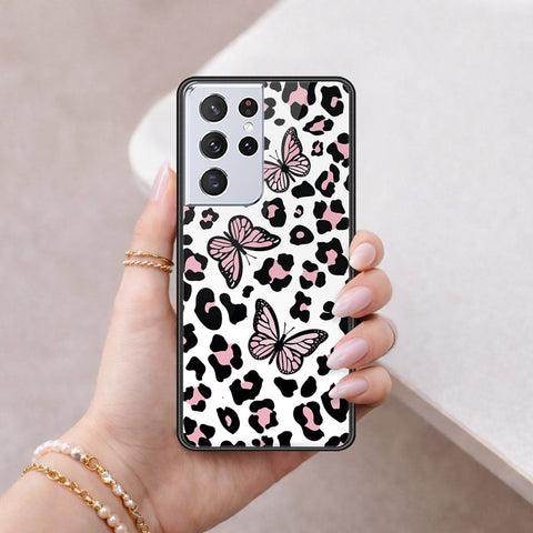 Samsung Galaxy S21 Ultra 5G Cover - Vanilla Dream Series - HQ Ultra Shine Premium Infinity Glass Soft Silicon Borders Case