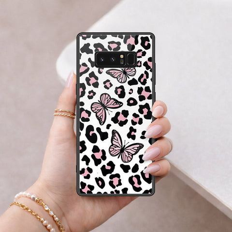 Samsung Galaxy Note 8 Cover - Vanilla Dream Series - HQ Ultra Shine Premium Infinity Glass Soft Silicon Borders Case