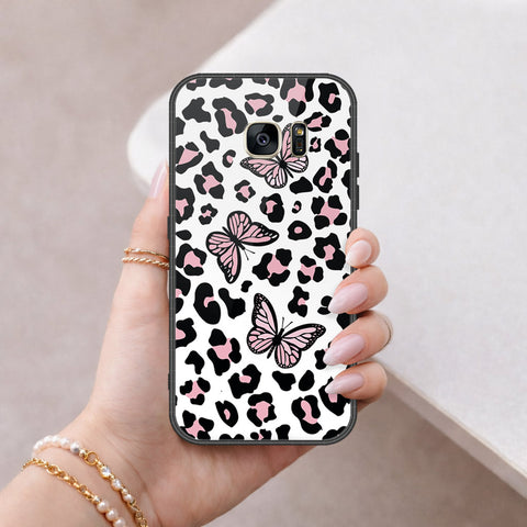 Samsung Galaxy S7 Cover - Vanilla Dream Series - HQ Ultra Shine Premium Infinity Glass Soft Silicon Borders Case