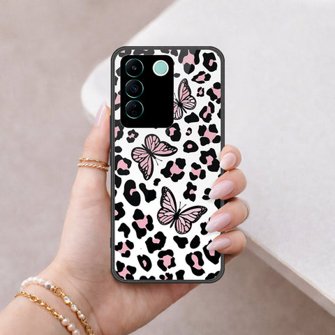 Vivo V27e Cover - Vanilla Dream Series - HQ Ultra Shine Premium Infinity Glass Soft Silicon Borders Case