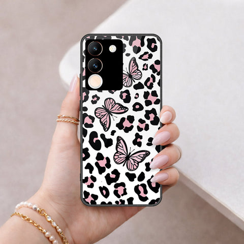 Vivo V29e Cover - Vanilla Dream Series - HQ Ultra Shine Premium Infinity Glass Soft Silicon Borders Case