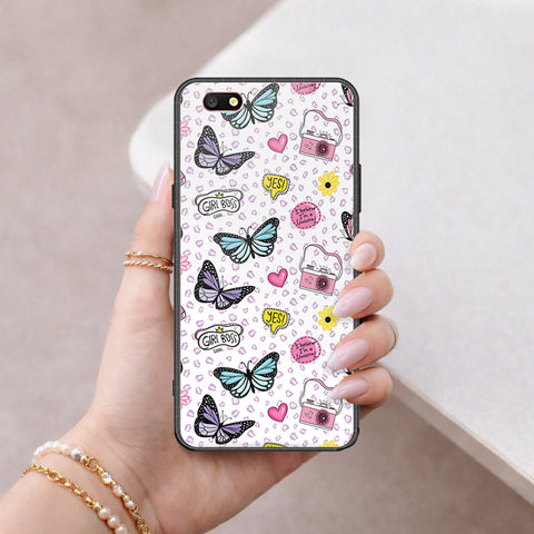 Oppo F3 Cover - Vanilla Dream Series - HQ Ultra Shine Premium Infinity Glass Soft Silicon Borders Case