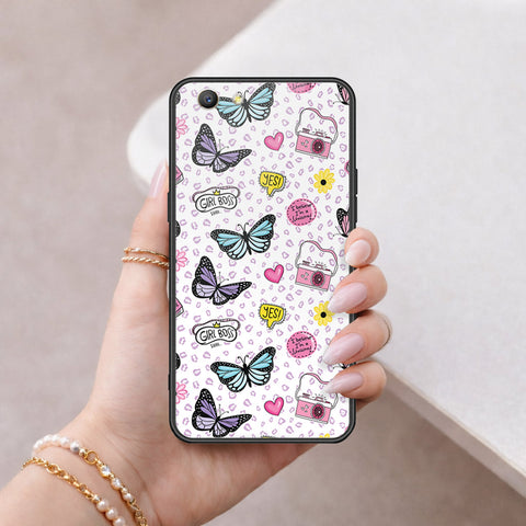 Oppo A59 Cover - Vanilla Dream Series - HQ Ultra Shine Premium Infinity Glass Soft Silicon Borders Case