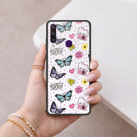Huawei Y6p Cover - Vanilla Dream Series - HQ Ultra Shine Premium Infinity Glass Soft Silicon Borders Case