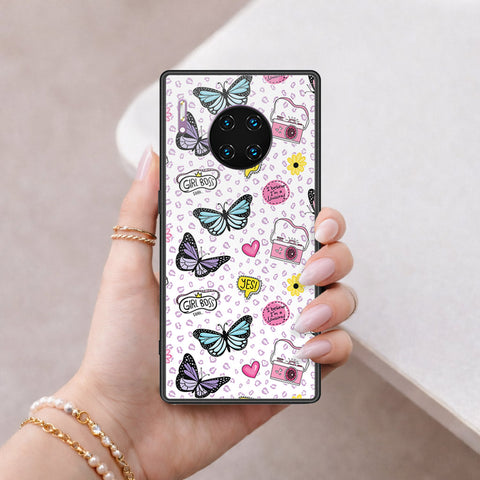 Huawei Mate 30 Pro Cover - Vanilla Dream Series - HQ Ultra Shine Premium Infinity Glass Soft Silicon Borders Case