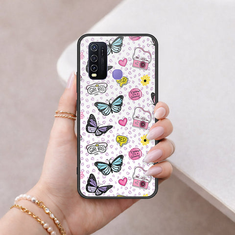 Vivo Y50 Cover - Vanilla Dream Series - HQ Ultra Shine Premium Infinity Glass Soft Silicon Borders Case