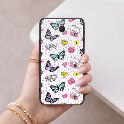 Samsung Galaxy J7 Prime Cover - Vanilla Dream Series - HQ Ultra Shine Premium Infinity Glass Soft Silicon Borders Case