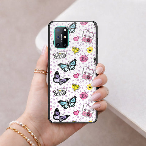 OnePlus 8T Cover - Vanilla Dream Series - HQ Ultra Shine Premium Infinity Glass Soft Silicon Borders Case