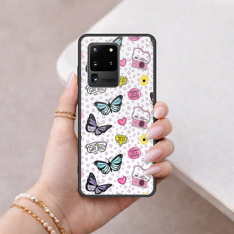 Samsung Galaxy S20 Ultra Cover - Vanilla Dream Series - HQ Ultra Shine Premium Infinity Glass Soft Silicon Borders Case
