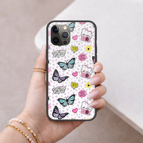 iPhone 12 Pro - Vanilla Dream Series - HQ Ultra Shine Premium Infinity Glass Soft Silicon Borders Case