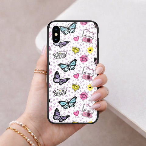 iPhone XS / X - Vanilla Dream Series - HQ Ultra Shine Premium Infinity Glass Soft Silicon Borders Case