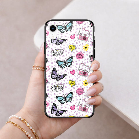 iPhone XR - Vanilla Dream Series - HQ Ultra Shine Premium Infinity Glass Soft Silicon Borders Case