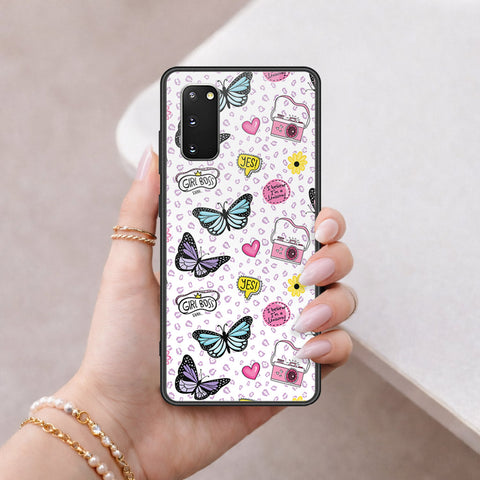 Samsung Galaxy S20 Cover - Vanilla Dream Series - HQ Ultra Shine Premium Infinity Glass Soft Silicon Borders Case