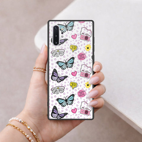 Samsung Galaxy Note 10 Plus Cover - Vanilla Dream Series - HQ Ultra Shine Premium Infinity Glass Soft Silicon Borders Case