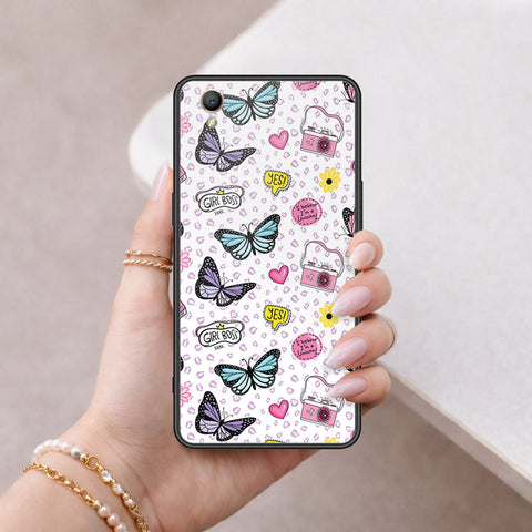 Oppo A37 Cover - Vanilla Dream Series - HQ Ultra Shine Premium Infinity Glass Soft Silicon Borders Case