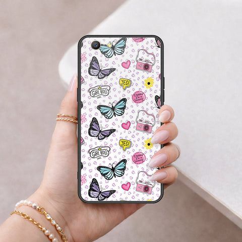Oppo A39 Cover - Vanilla Dream Series - HQ Ultra Shine Premium Infinity Glass Soft Silicon Borders Case
