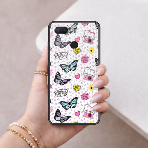 Xiaomi Mi 8 Lite Cover - Vanilla Dream Series - HQ Ultra Shine Premium Infinity Glass Soft Silicon Borders Case