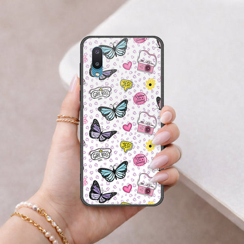 Samsung Galaxy A02 Cover - Vanilla Dream Series - HQ Ultra Shine Premium Infinity Glass Soft Silicon Borders Case