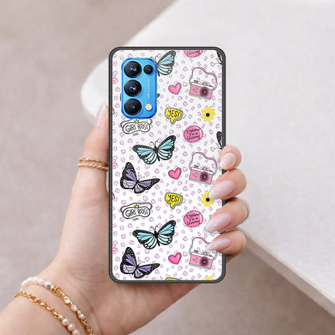 Oppo Reno 5 Pro 5G Cover - Vanilla Dream Series - HQ Ultra Shine Premium Infinity Glass Soft Silicon Borders Case