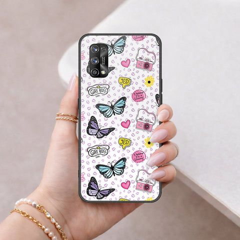 Realme 7 Pro Cover - Vanilla Dream Series - HQ Ultra Shine Premium Infinity Glass Soft Silicon Borders Case