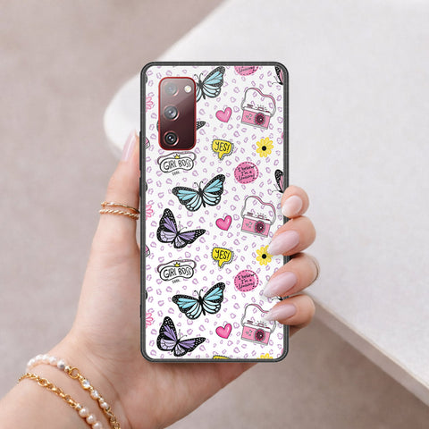 Samsung Galaxy S20 FE Cover - Vanilla Dream Series - HQ Ultra Shine Premium Infinity Glass Soft Silicon Borders Case