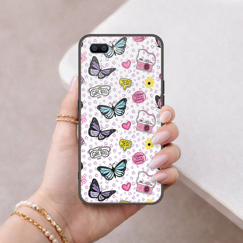 Oppo A3s Cover - Vanilla Dream Series - HQ Ultra Shine Premium Infinity Glass Soft Silicon Borders Case