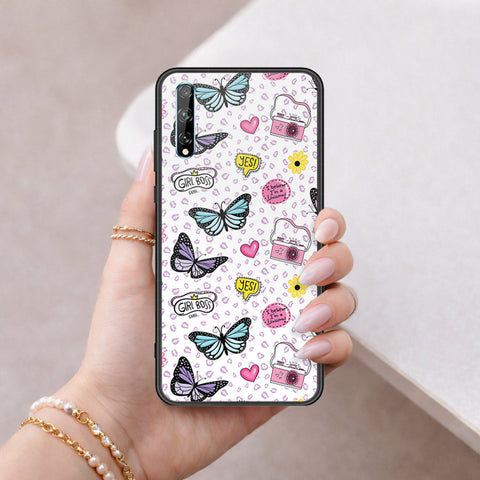 Huawei Y8p Cover - Vanilla Dream Series - HQ Ultra Shine Premium Infinity Glass Soft Silicon Borders Case