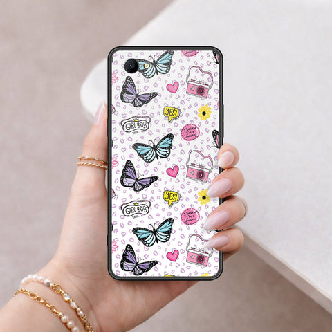 Oppo A3 Cover - Vanilla Dream Series - HQ Ultra Shine Premium Infinity Glass Soft Silicon Borders Case