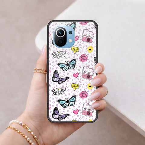 Xiaomi Mi 11 Cover - Vanilla Dream Series - HQ Ultra Shine Premium Infinity Glass Soft Silicon Borders Case