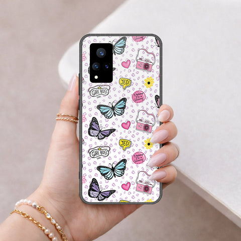 Vivo V21 5G Cover - Vanilla Dream Series - HQ Ultra Shine Premium Infinity Glass Soft Silicon Borders Case