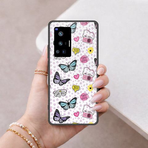 Vivo X70 Pro Cover - Vanilla Dream Series - HQ Ultra Shine Premium Infinity Glass Soft Silicon Borders Case