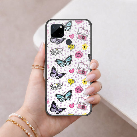 Realme C21Y Cover - Vanilla Dream Series - HQ Ultra Shine Premium Infinity Glass Soft Silicon Borders Case