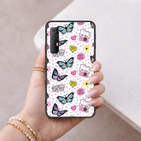Oppo Reno 3 Pro Cover - Vanilla Dream Series - HQ Ultra Shine Premium Infinity Glass Soft Silicon Borders Case