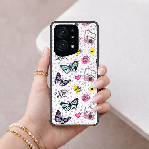 Oppo Find X5 Pro Cover - Vanilla Dream Series - HQ Ultra Shine Premium Infinity Glass Soft Silicon Borders Case
