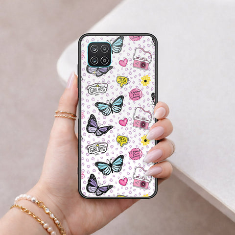 Samsung Galaxy A12 Nacho Cover - Vanilla Dream Series - HQ Ultra Shine Premium Infinity Glass Soft Silicon Borders Case