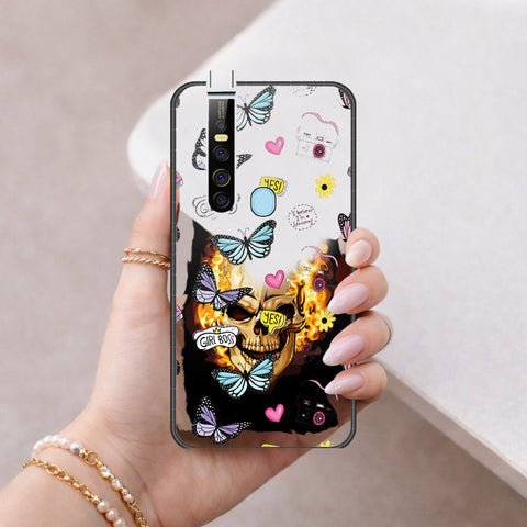 Tecno Camon 15 Premier Cover - Vanilla Dream Series - HQ Ultra Shine Premium Infinity Glass Soft Silicon Borders Case