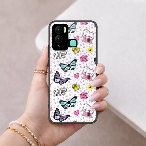 Infinix Hot 12 Play Cover - Vanilla Dream Series - HQ Ultra Shine Premium Infinity Glass Soft Silicon Borders Case