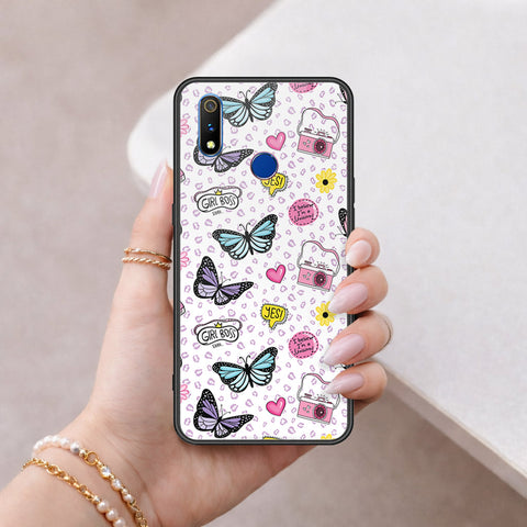 Realme 3 Cover - Vanilla Dream Series - HQ Ultra Shine Premium Infinity Glass Soft Silicon Borders Case