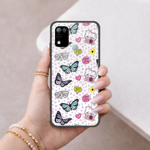 Infinix Hot 10 Play Cover - Vanilla Dream Series - HQ Ultra Shine Premium Infinity Glass Soft Silicon Borders Case