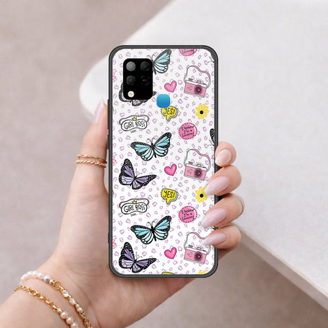 Infinix Hot 10s Cover - Vanilla Dream Series - HQ Ultra Shine Premium Infinity Glass Soft Silicon Borders Case