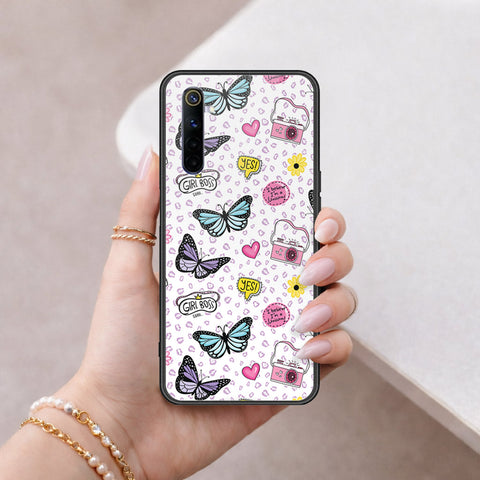 Realme 6 Cover - Vanilla Dream Series - HQ Ultra Shine Premium Infinity Glass Soft Silicon Borders Case