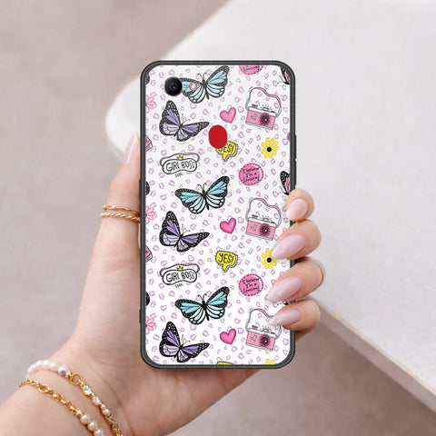 Oppo F7 Cover - Vanilla Dream Series - HQ Ultra Shine Premium Infinity Glass Soft Silicon Borders Case