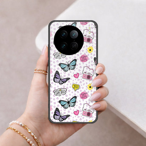 Vivo X90 Pro Cover - Vanilla Dream Series - HQ Ultra Shine Premium Infinity Glass Soft Silicon Borders Case