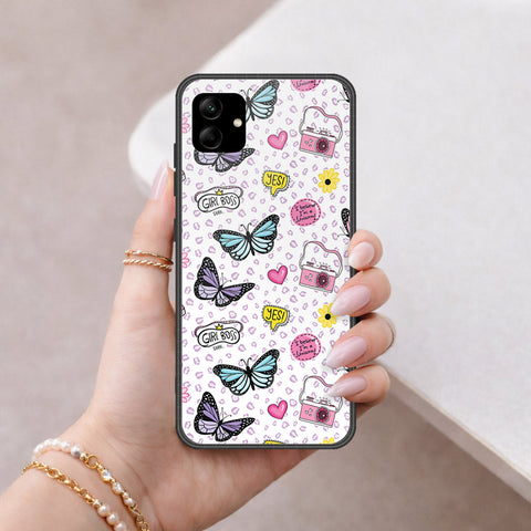 Samsung Galaxy A04e Cover - Vanilla Dream Series - HQ Ultra Shine Premium Infinity Glass Soft Silicon Borders Case