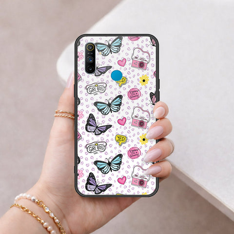 Realme 5i Cover - Vanilla Dream Series - HQ Ultra Shine Premium Infinity Glass Soft Silicon Borders Case