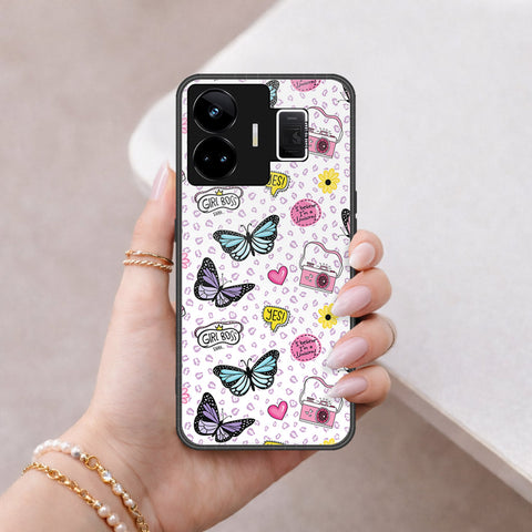 Realme GT3 Cover - Vanilla Dream Series - HQ Ultra Shine Premium Infinity Glass Soft Silicon Borders Case