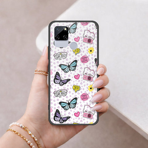 Realme C12 Cover - Vanilla Dream Series - HQ Ultra Shine Premium Infinity Glass Soft Silicon Borders Case